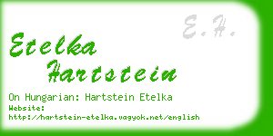 etelka hartstein business card